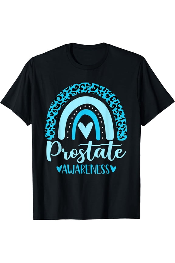 We Wear Light Blue Rainbow Awsewome For Prostate Awareness T-Shirt All Size S-5Xl