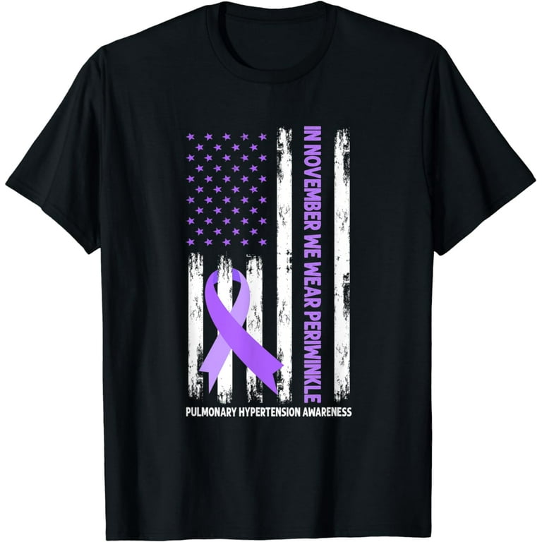 I Wear Periwinkle For Pulmonary Hypertension Awareness Shirt I Wear Periwinkle For Pulmonary Hypertension Awareness Shirt