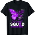 thumbnail image 1 of We Wear Purple Butterfly Support Eating disorders Awareness T-Shirt, 1 of 3