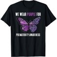 thumbnail image 1 of We Wear Purple Prematurity Awareness Nicu Dad Preemie Mom T-Shirt, 1 of 4