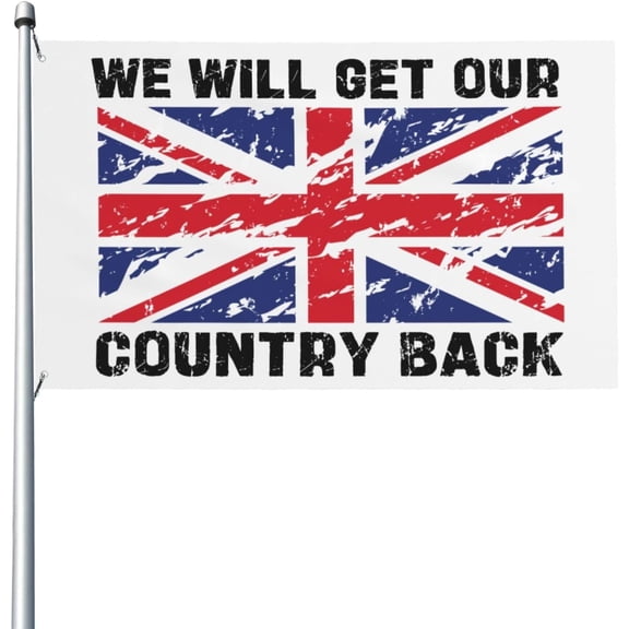 We Will Get Our Country Back Flag - Vivid Color And Fade Proof Double Stitched Polyester With Brass Grommets 3 X 5 Ft Flags