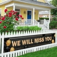 We Will Miss You Banner Yard Lawn Sign Retirement Going Away Backdrop