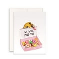 thumbnail image 1 of We Will Miss You Card – Adorable Dog Design with Donut Letters – Perfect for Farewell, Moving Away, or Good Luck Wishes – Envelope Included, 1 of 2