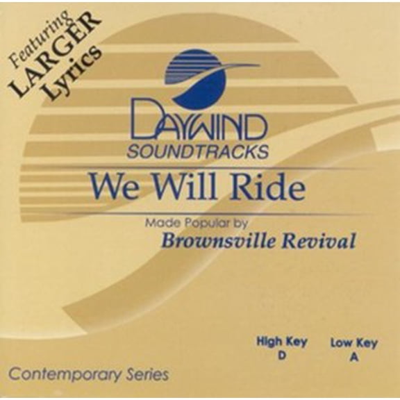 We Will Ride, Accompaniment Cd