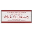 thumbnail image 1 of Stupell Industries We Will Serve Milk & Cookies Gray Framed Giclee Art, design by Natalie Carpentieri, 10 x 24, 1 of 8