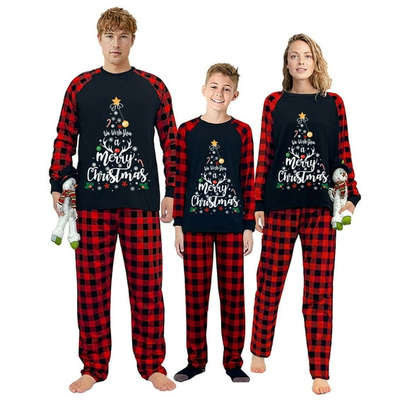 We Wish You A Merry Christmas Christmas Family Matching Pajama Set(S,Women)