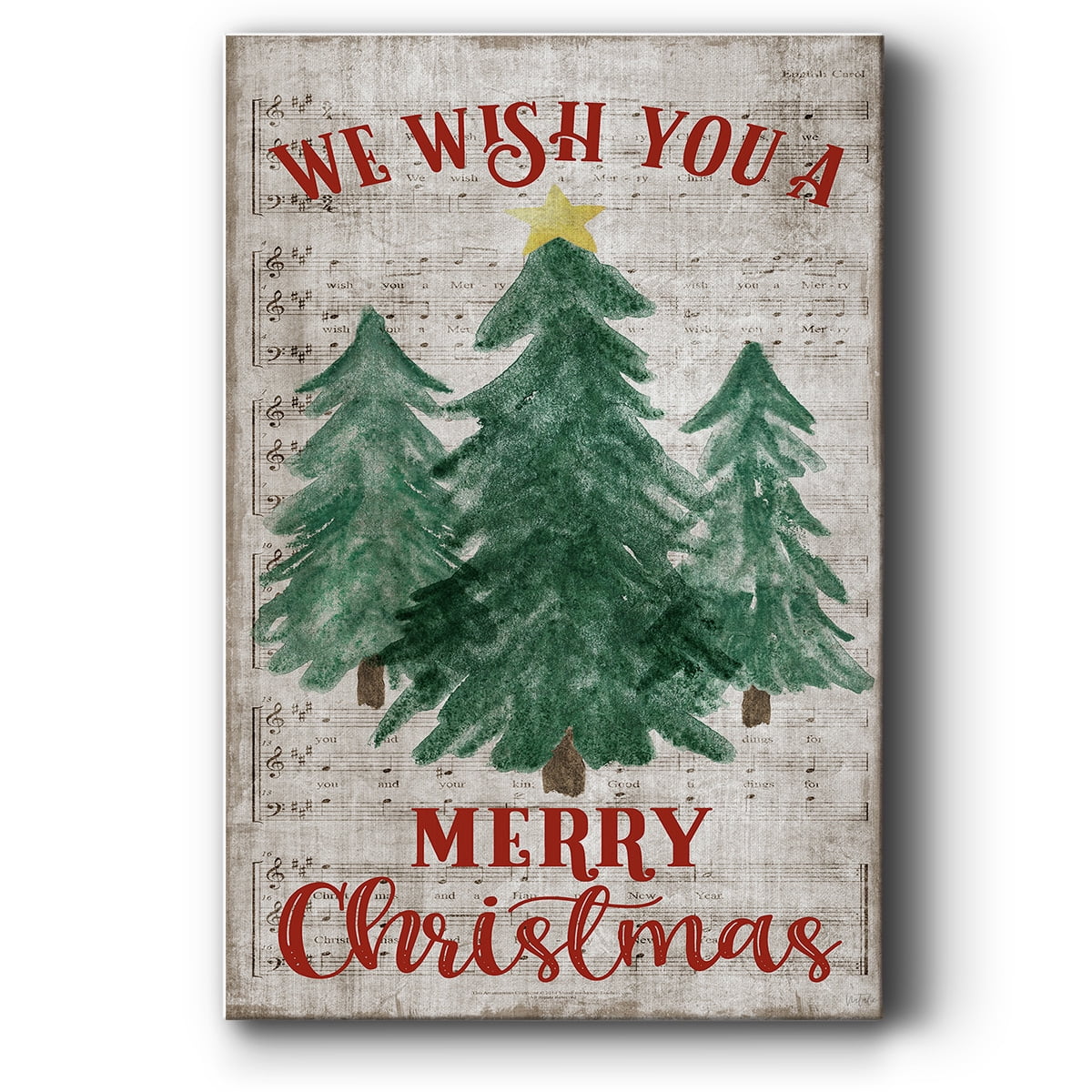 We Wish You A Merry Christmas- Gallery Wrapped Canvas
