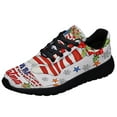 thumbnail image 1 of We Wish You Ameri ChriStas American flag Shoes Sneakers Black Size 8, 1 of 7