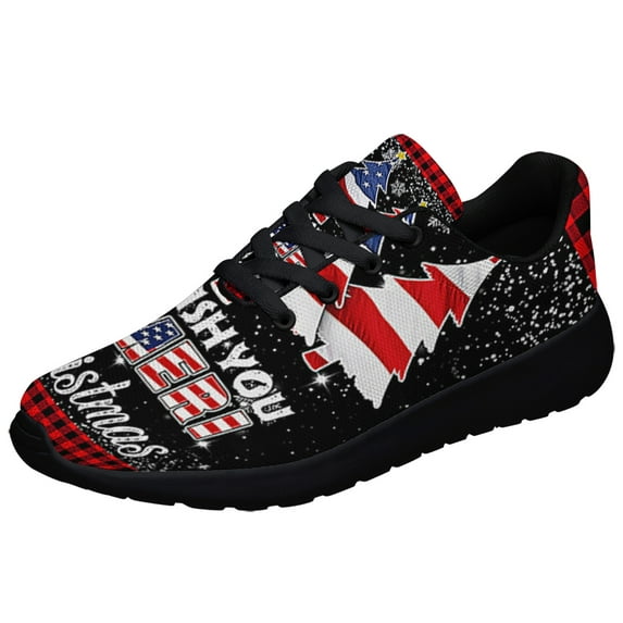 We Wish You Ameri ChriStas Shoes Sneakers Black Size 5