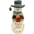 thumbnail image 1 of Pavilion Gift Company - We Woof You - 5" Snowman Holding  Puppies, 1 of 9