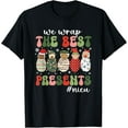 thumbnail image 1 of We Wrap The Best Presents NICU Nurse Christmas Nurse T-Shirt, 1 of 4