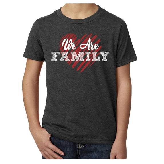 We are Family -Family Reunion youth T-shirts - Charcoal MH200YFAM S22 L