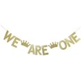 thumbnail image 1 of We are One Banner for Baby Twins' First Birthday Party Sign Decorations, Twins' 1st Birthday Party Supplies, 1 of 5