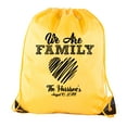 thumbnail image 1 of We are family messy heart with custom name -Family Reunion Party Favor Bags, 1 of 2