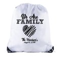thumbnail image 1 of We are family messy heart with custom name -Family Reunion Party Favor Bags, 1 of 2