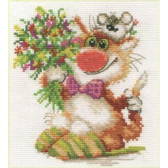 We hasten to congratulate! 0-108 Counted Cross-Stitch Kit