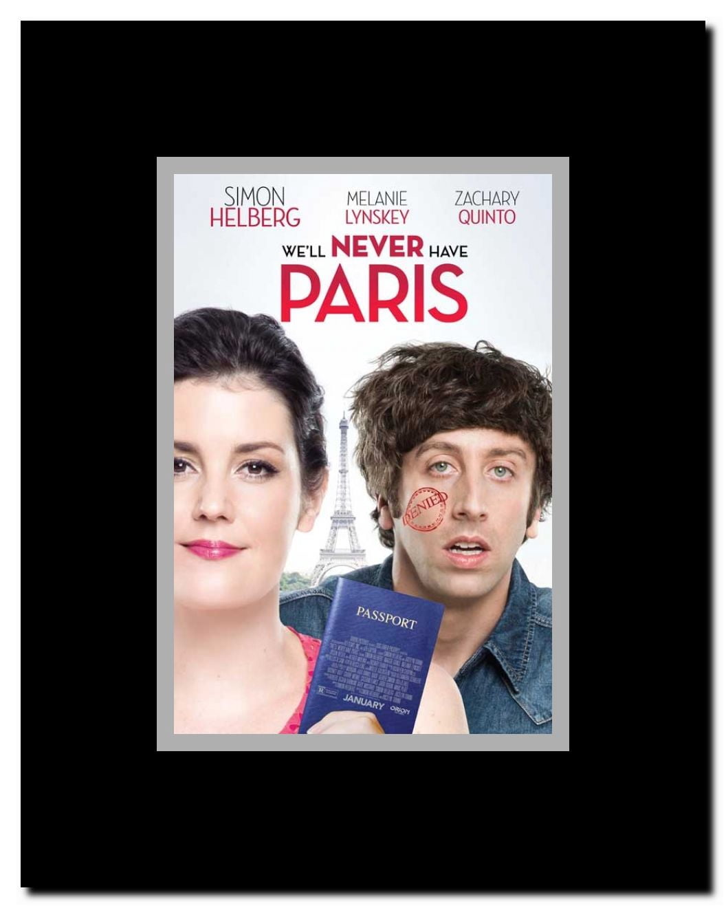 We'll Never Have Paris Framed Movie Poster