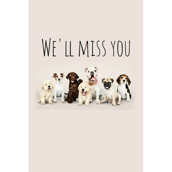 We'll miss you: Perfect goodbye gift for coworker that is leaving / going away gift for your co worker, boss, manager, e, (Paperback)