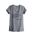 thumbnail image 1 of We're Almost There Women's Fashion Relaxed V-Neck T-Shirt Tee Heather Grey Small, 1 of 3
