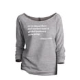 thumbnail image 1 of We're Almost There Women's Fashion Slouchy 3/4 Sleeves Raglan Lightweight Sweatshirt Sport Grey 2X-Large, 1 of 3