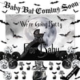 thumbnail image 1 of We‘re Going Batty for Baby Theme Halloween Baby Shower Decorations Baby Bat Coming Soon Banner Garland Halloween Theme Cupcake Toppers Sash 3D Bat Wall Stickers for Halloween Baby Shower Decor Favors, 1 of 6