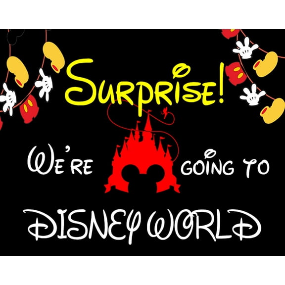 We're Going To Mickey World 30 Piece Card comes in small Gold Gift Tin Announcement