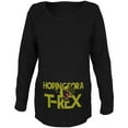 thumbnail image 1 of We're Hoping for a T-Rex Funny Cute Maternity Soft Long Sleeve T Shirt Black 2XL, 1 of 1