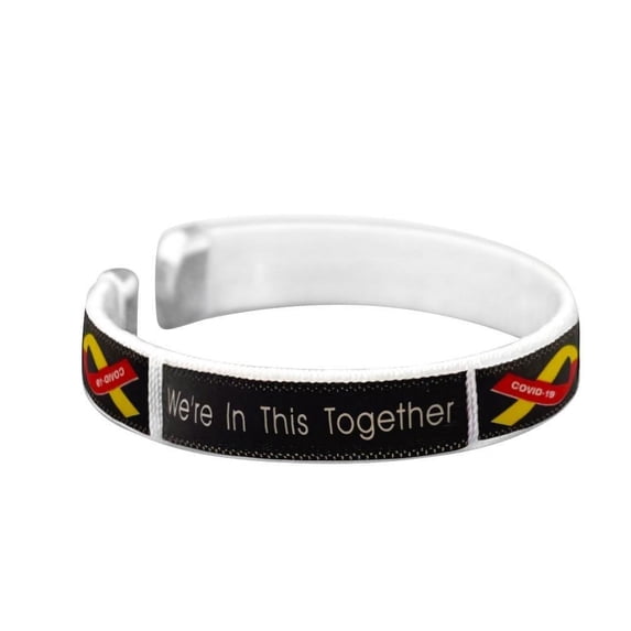 We're In This Together Coronavirus (COVID-19) Awareness Bangle Bracelets