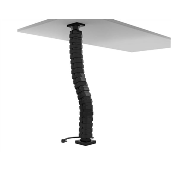 We're it Spine Cable Management - Expandable Wire Organizer for Desk, 51" Height Range, Black