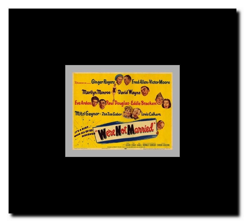 We're Not Married Framed Movie Poster