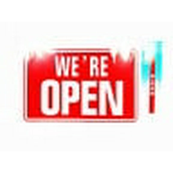 We're Open Signs for Stores