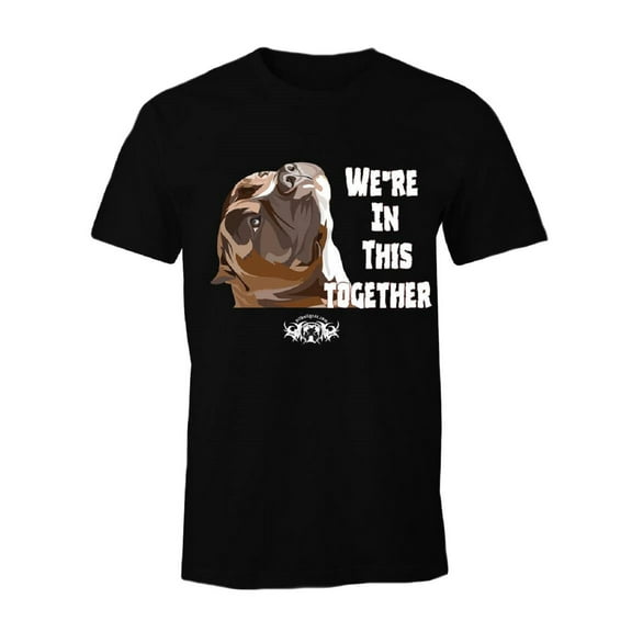 We're in This Together Men's Pit Bull, Bully Breed T-Shirt (Small)