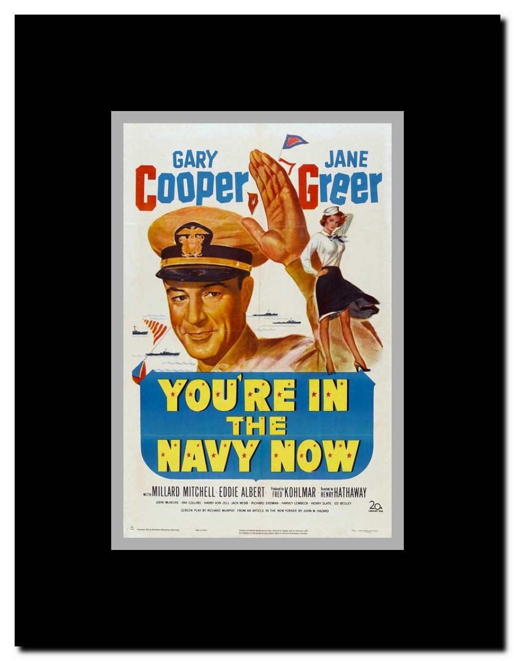 We're in the Navy Now Framed Movie Poster