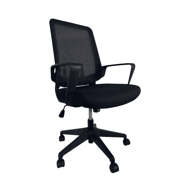 We're It Edge Black Mesh Back Office Chair, Black