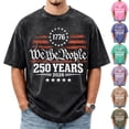 thumbnail image 1 of We the People 250 Anniversary USA Shirts for Men, 250 Year Birthday 1766-2026 Men Shirts, 4th of July Shirt Independent Day Mens Tops Brown XL, 1 of 5