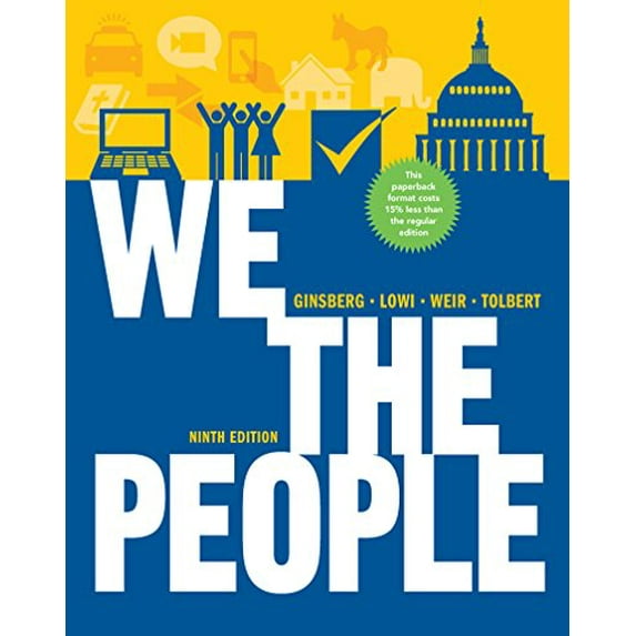 Pre-Owned We the People: An Introduction to American Politics (Paperback) 0393124363 9780393124361