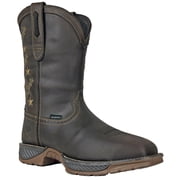 HOSS Men s Composite Toe Waterproof Pull-On Western Work Boot Slip Resistant EH We The People Brown