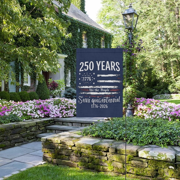 We the People Garden Flag 250 Years Semiquincentennial 1776-2026 Patriotic Vintage Double Sided Yard Decoration