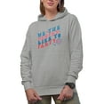 thumbnail image 1 of We the People Like to Party, Groovy 4th of July Quote Text Merch Gift, Heather Grey Hooded Sweatshirt or Hoodie, 2XL, 1 of 5