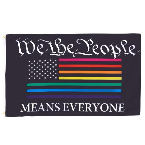 AZ FLAG We the People Rainbow Flag 2x3 ft 100D Polyester 2 Grommets