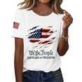 thumbnail image 1 of We the People Shirt Women 250 Years of Freedom T-Shirt 1776-2026 Anniversary Vintage Flag Graphic Tee Top, 1 of 3