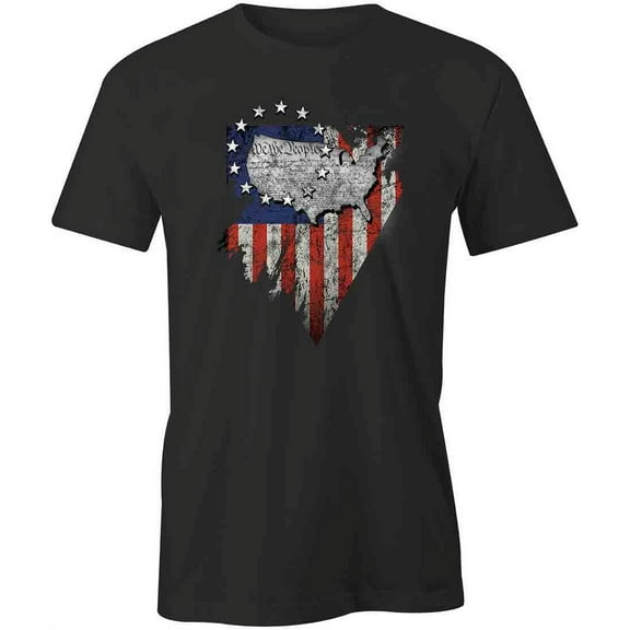 We the People T-Shirt | Patriotic American Black Tee Gift