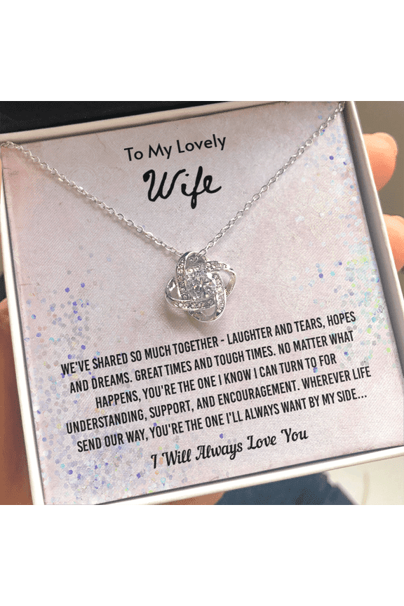 We've Shared So Much Together - Love Knot Necklace Message Card