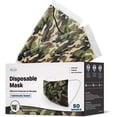 WeCare Disposable Face Mask, 3-Ply with Ear Loop (50 Individually ...