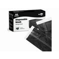 thumbnail image 1 of WeCare Disposable Face Mask, 3-Ply with Ear Loop (50 Individually Wrapped) - Midnight Black, 1 of 12