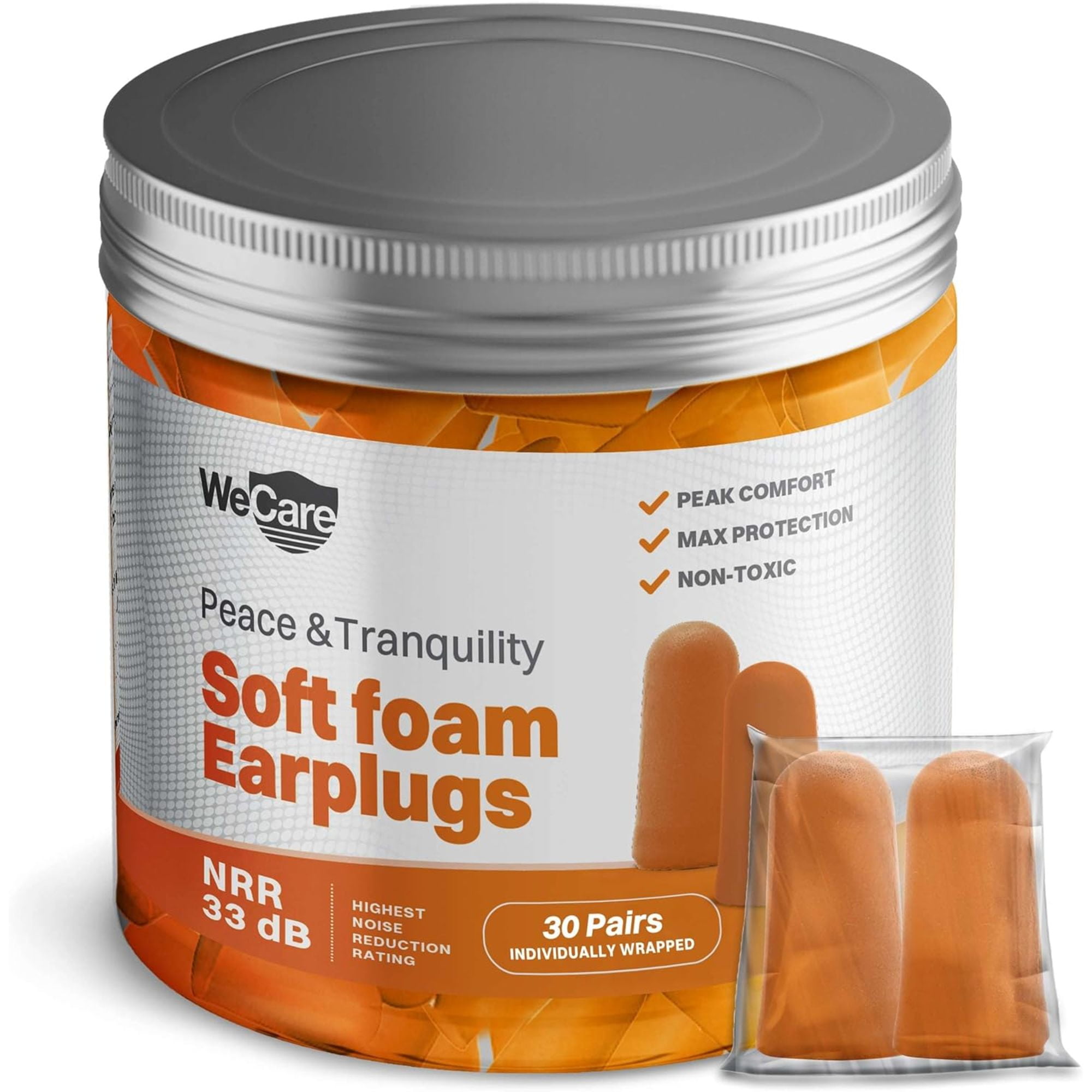 10 Pairs Noise Reduction Soft Foam Ear Plugs Comfo... - Vicedeal