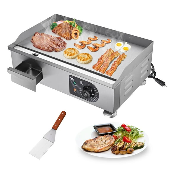 WeChef 3000W 22" Electric Griddle Countertop Commercial Flat Top Hot Plate Restaurant BBQ Grill