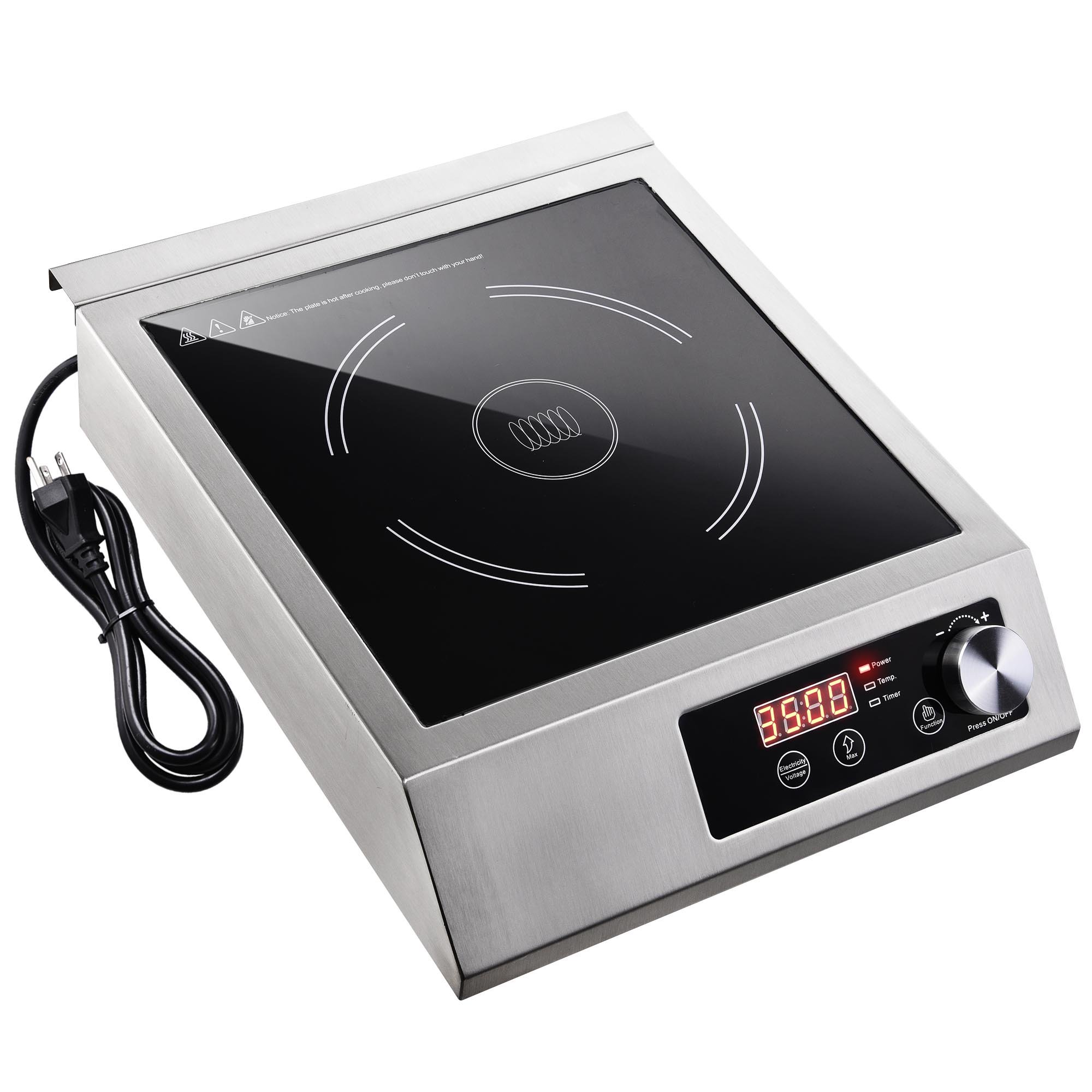 WeChef 3500W Commercial Electric Induction Cooker Cooktop Burner Stove  Stainless Steel - Walmart.com
