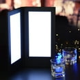 thumbnail image 1 of WeChef 4 Pack LED Backlit Menu Cover Leatherette Wine List Check Bill Holder Displayer 2-Panel Fits 5"x11" Paper, 1 of 11
