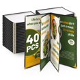 thumbnail image 1 of WeChef 40 pack 8.5"x11" Restaurant Menu Book Covers 4 Page 8 View Book Style for Cafe Hotel Bar Black, 1 of 9